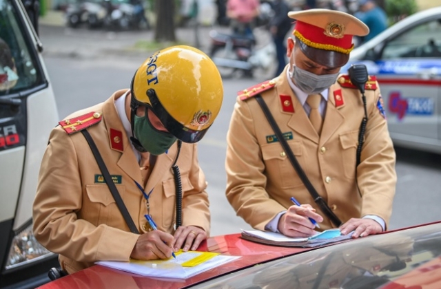 Công an TP Bắc Giang phạt nguội 81 trường hợp vi phạm giao thônng trong một ngày